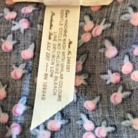 Matilda Jane White Eyelit Top with Black V-Neck - Picture 10 of 10